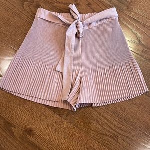 Blush zara dressy shorts with ties